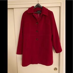 London Fog XL wool-blend red coat